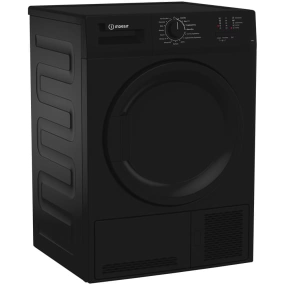 Indesit Dryer 8KG Condenser Sensor Dry Black 15 cycles