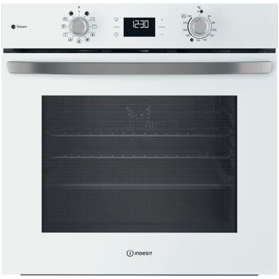 Indesit Turn&Go Steam Single Fan Oven - Eco Cleaning - Multifunction 8 - 71L
