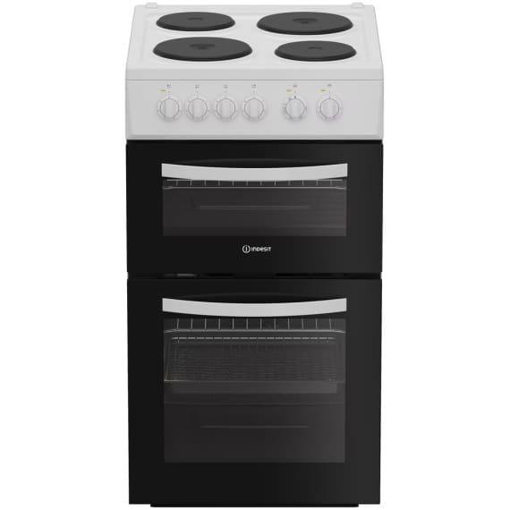 Indesit ITE5EMW 50cm Electric Twin Cooker - White