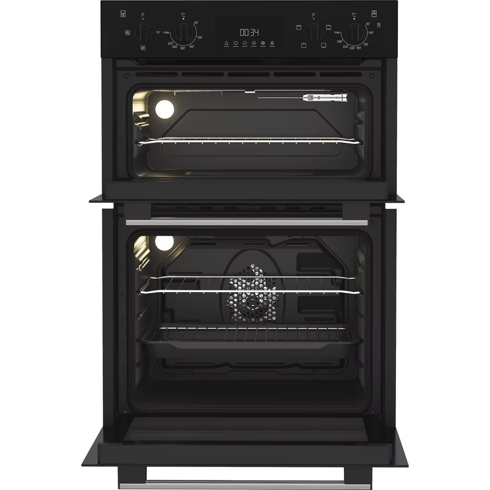 Indesit Built In Electric Fan Oven 69L / 36L - Black - Image 3