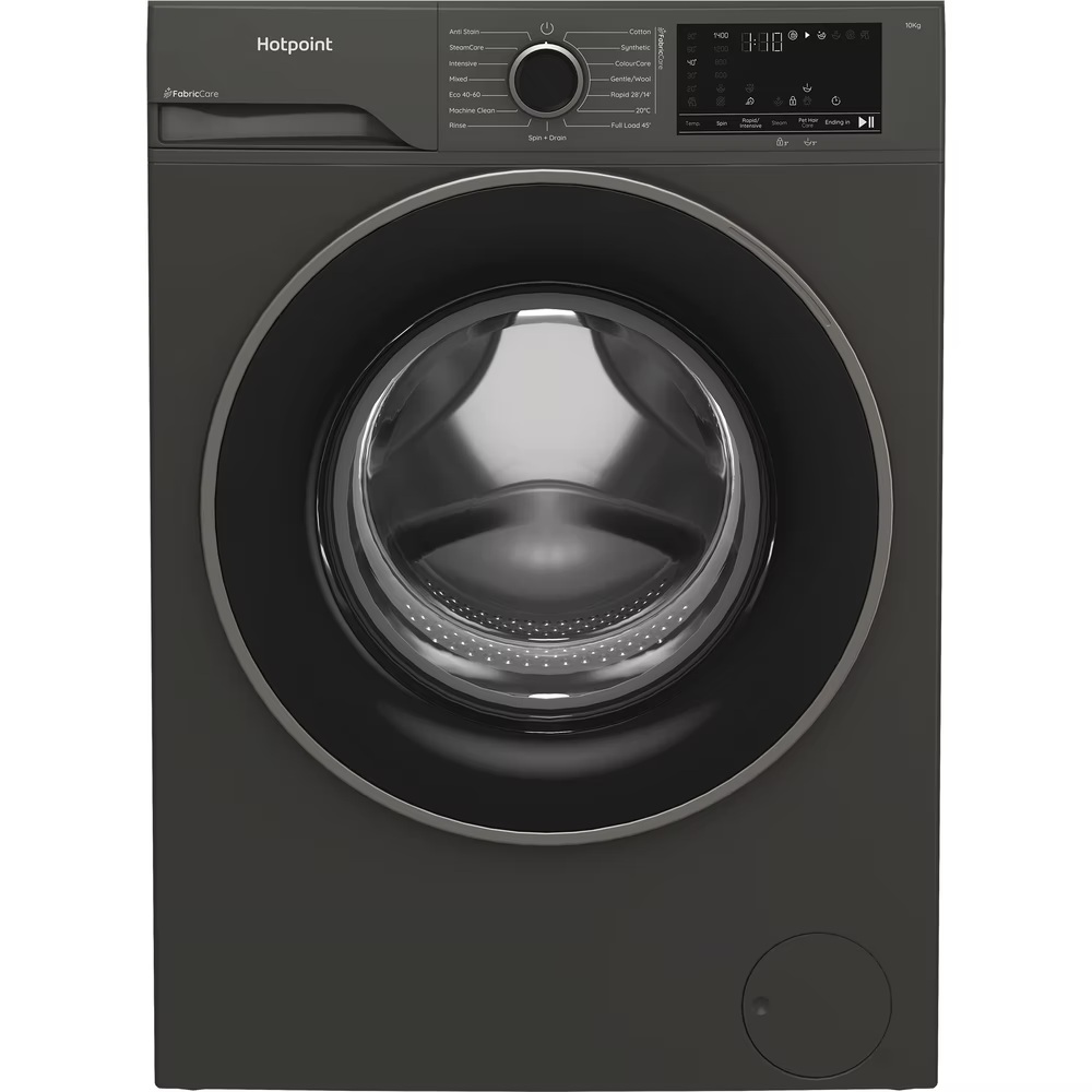 Hotpoint HB103GCAREUK freestanding front loading washing machine-Manhattan Grey