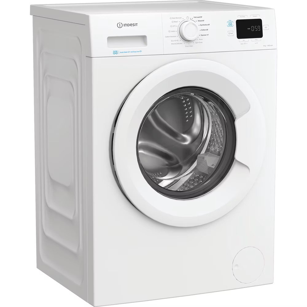 Indesit Push&Go IP 846 PUSH&GO UK 8kg Washing Machine - White - Image 2