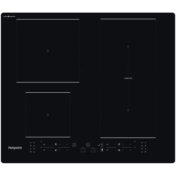 Hotpoint 60CM Clean Protect Induction Hob - Black