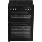 Hotpoint HDE6VDC2B1 60cm Electric Double Cooker with Multiflow - Black